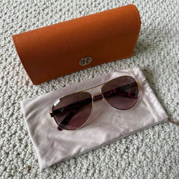 Tori Burch Aviator Sunglasses - Picture 1 of 5